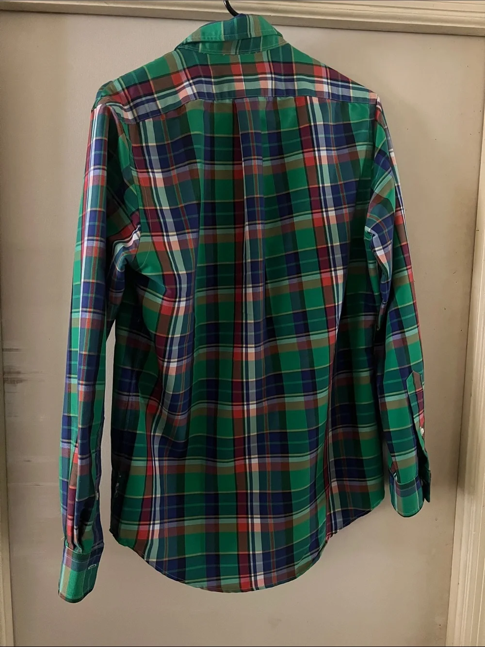 Polo by Ralph Lauren Green and Blue Plaid Button-Down Shirt